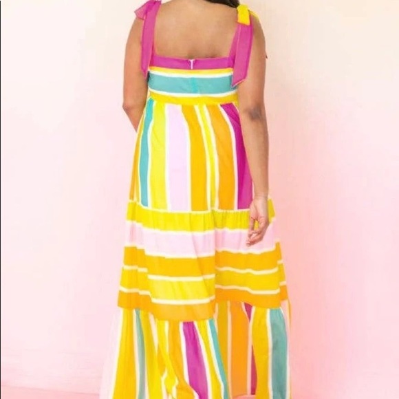 Flying Tomato Plus Size Colorful Maxi Dress NWT - Picture 4 of 7